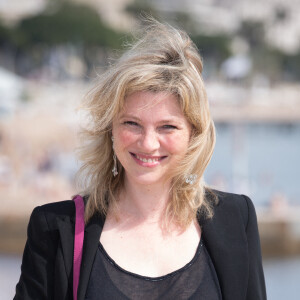 Cécile Bois - Photocall du film "Candice Renoir" au Miptv de Cannes le 7 avril 2014 