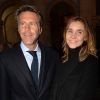 Le prince Emmanuel-Philibert de Savoie et sa femmme Clotilde Courau lors de la cérémonie d'installation de F.Mitterrand à l'académie des Beaux-Arts à Paris, France, le 6 février 2020. © Veeren/Bestimage