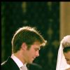 Mariage de Clotilde Courau et le prince Emmanuel Philibert de Savoie à Rome, le 25 septembre 2003.