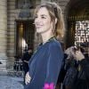 Louise Bourgoin enceinte au défilé L'Oréal Paris 2019 à la Monnaie de Paris, pendant la fashion week. © Olivier Borde / Bestimage