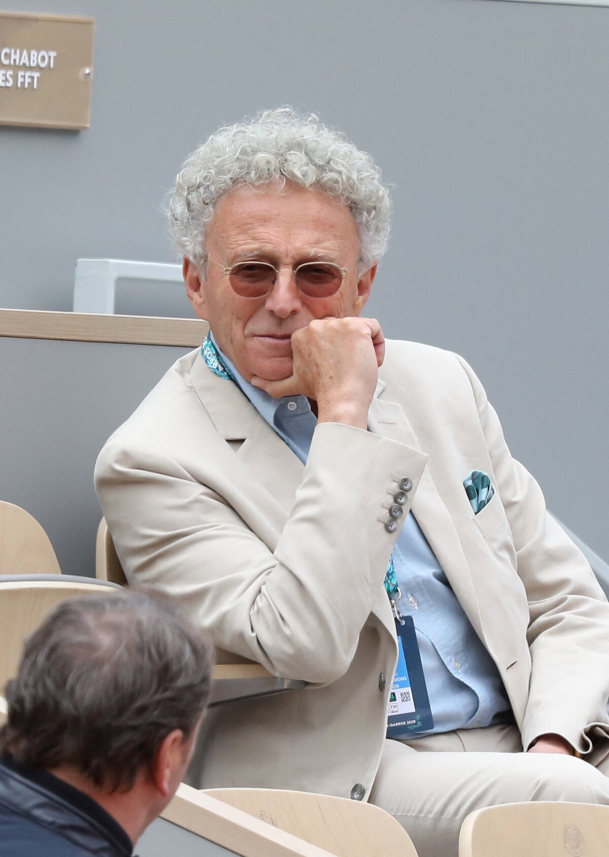 Photo : Nelson Monfort - People dans les tribunes lors des