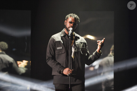 Damso (Album rap : Lithopédion) lors de la cérémonie des 34e Victoires de la Musique à la Seine Musicale, Boulogne Billancourt le 8 février 209. © Coadic Guirec / Bestimage