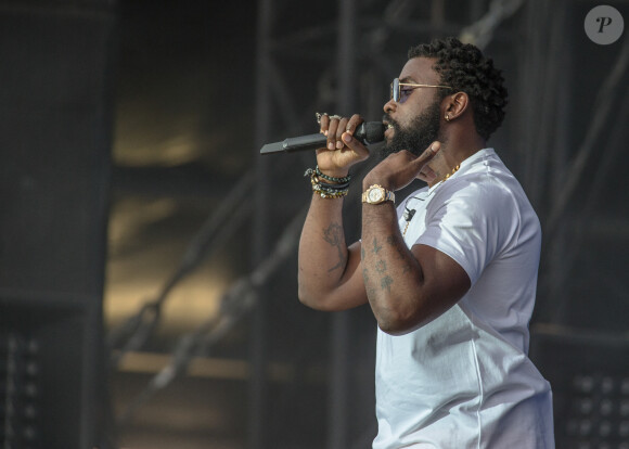 Damso en concert au Main Square Festival à Arras en France, le 4 juillet 2019.