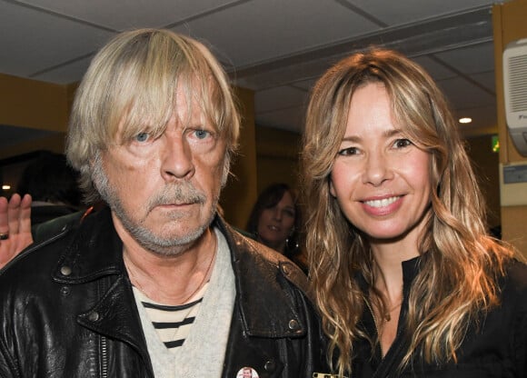 Exclusif - Le chanteur Renaud (Renaud Séchan) et son ex-femme Romane Serda - People au concert de Dave à Bobino à Paris le 18 novembre 2019. © Coadic Guirec/Bestimage