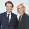 Michèle Laroque et son compagnon François Baroin - Soirée du 90ème anniversaire de Line Renaud sur le Bateau Potel et Chabot "Pavillon Seine" à Paris © Coadic Guirec/Bestimage