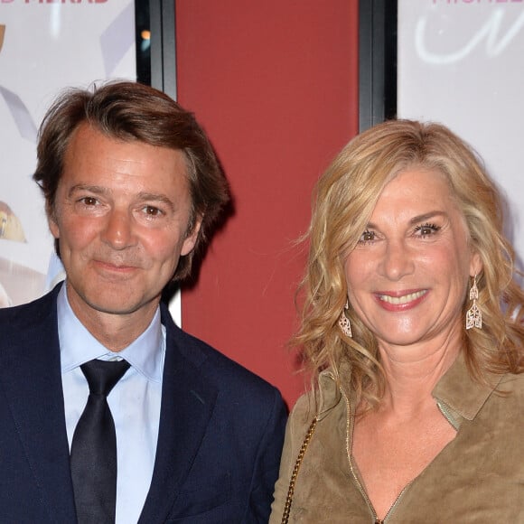 François Baroin et sa compagne Michèle Laroque - Avant-première du film Brillantissime au cinéma Publicis à Paris, France, le 15 janvier 2018. © Veeren/Bestimage 