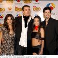 Monica Cruz, Pablo Puyol, Beatriz Luengo et Miguel Angel aux TV Golden Awards à Madrid. 
  