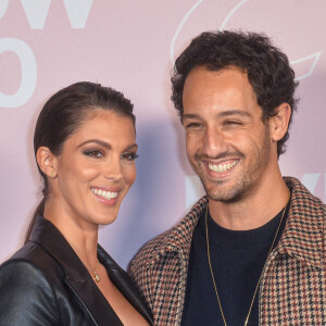 Iris Mittenaere et Diego El Glaoui - Photocall du défilé Etam Live Show 2020 à Paris le 29 septembre 2020. © Pool Agence Bestimage 