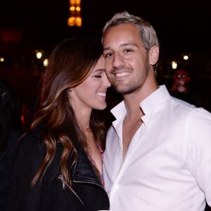 Exclusif - Prix Spécial - Iris Mittenaere (Miss France et Miss Univers 2016) et son compagnon Diego El Glaoui - Maëva Coucke fête son 26ème anniversaire sur la péniche "Pastel" avec ses amis à Paris le 27 juin 2020. © Rachid Bellak/Bestimage 