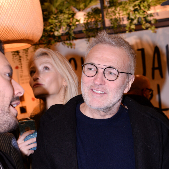 Laurent Ruquier - Inauguration du nouveau restaurant de fast food healthy de K. Adams, le "Jak Healthy" au 24 rue de Rivoli dans le 4ème arrondissement à Paris, le 15 octobre 2019. Le concept du restaurant est né de la rencontre entre le coach sportif J. Exilie, la restauratrice A. Sachet et l'humoriste K. Adams réunis autour d'une même idée: un repas sur le pouce sain et équilibré. © Rachid Bellak/Bestimage