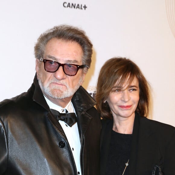 Eddy Mitchell et sa femme Muriel Bailleul - Photocall lors de la 43ème cérémonie des Cesar à la salle Pleyel à Paris, le 2 mars 2018. © Dominique Jacovides - Olivier Borde / Bestimage 