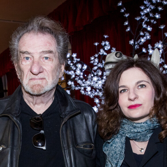 Eddy Mitchell et sa fille Pamela - Soirée en l'honneur de Nathalie Baye, organisée par Louis Michel Colla, à La Chope des Puces, restaurant mythique de Marcel Campion à Saint-Ouen. Le 30 avril 2018 © Cyril Moreau / Bestimage 