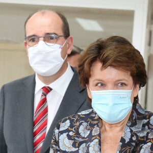 Visite du Mobilier National pour les Journées européennes du patrimoine en présence du Premier ministre Jean Castex et Roselyne Bachelot Ministre de la Culture à Paris le 19 septembre 2020.