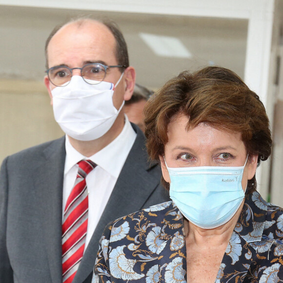 Visite du Mobilier National pour les Journées européennes du patrimoine en présence du Premier ministre Jean Castex et Roselyne Bachelot Ministre de la Culture à Paris le 19 septembre 2020.