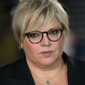 Exclusif - Laurence Boccolini - Backstage de l'enregistrement de l'émission "La télé chante pour le Sidaction" aux Folies Bergère à Paris. L'émission sera diffusée sur France 2 