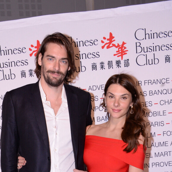 Camille Lacourt et sa compagne Alice Detollenaere (Miss Bourgogne 2010) lors du déjeuner d'affaires "Edition Spéciale Femmes" de la 5ème édition du Chinese Business Club à l'occasion de la journée internationales des droits des femmes au Pavillon Cambon Potel et Chabot, à Paris, France, le 9 mars 2020. © Rachid Bellak/Bestimage 