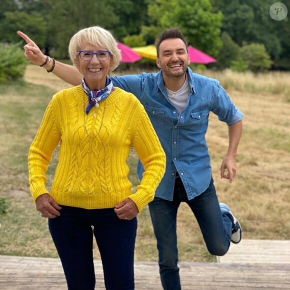 Mercotte et Cyril Lignac sur le tournage du "Meilleur Pâtissier", photo Instagram du 30 juin 2020