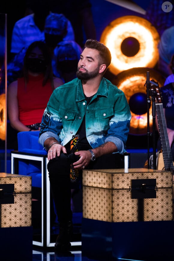 Exclusif - Kendji Girac - Enregistrement de l'émission "La boîte à Secrets 5" à Paris, qui sera diffusée le 9 octobre sur France 3. Le 21 septembre 2020. © Tiziano Da Silva / Bestimage 
