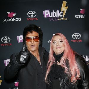 Loana Petrucciani et Eryl Prayer - Soirée "Public Buzz Awards 2015" au Showcase à Paris le 1er avril 2015.