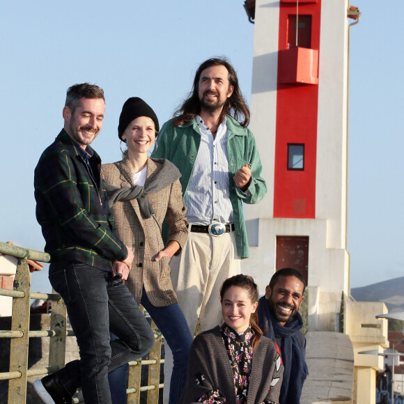 Exclusif - Xavier Legrand, président du jury, Marie Gillain, Clémence Poésy, Robin Coudert (Bob), Loup-Denis Elion - Rendez-vous avec les membres du jury du 7e Festival international du film de Saint-Jean-de-Luz le 5 octobre 2020.