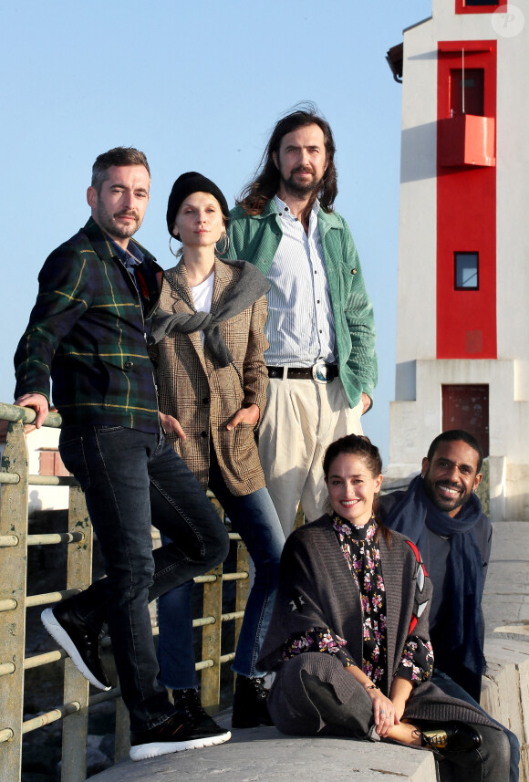 Exclusif - Xavier Legrand, président du jury, Marie Gillain, Clémence Poésy, Robin Coudert (Bob), Loup-Denis Elion - Rendez-vous avec les membres du jury du 7e Festival international du film de Saint-Jean-de-Luz le 5 octobre 2020.