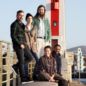 Exclusif - Xavier Legrand, président du jury, Marie Gillain, Clémence Poésy, Robin Coudert (Bob), Loup-Denis Elion - Rendez-vous avec les membres du jury du 7e Festival international du film de Saint-Jean-de-Luz le 5 octobre 2020.