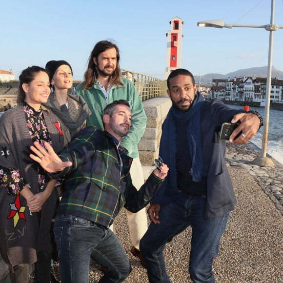 Exclusif - Xavier Legrand, président du jury, Marie Gillain, Clémence Poésy, Robin Coudert (Bob), Loup-Denis Elion - Rendez-vous avec les membres du jury du 7e Festival international du film de Saint-Jean-de-Luz le 5 octobre 2020.