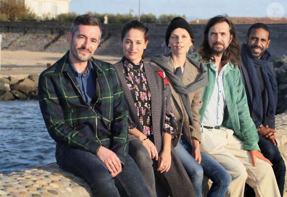 Exclusif - Xavier Legrand, président du jury, Marie Gillain, Clémence Poésy, Robin Coudert (Bob), Loup-Denis Elion - Rendez-vous avec les membres du jury du 7e Festival international du film de Saint-Jean-de-Luz le 5 octobre 2020.