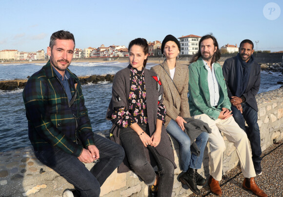 Exclusif - Xavier Legrand, président du jury, Marie Gillain, Clémence Poésy, Robin Coudert (Bob), Loup-Denis Elion - Rendez-vous avec les membres du jury du 7e Festival international du film de Saint-Jean-de-Luz le 5 octobre 2020.