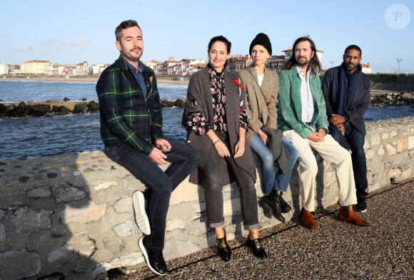 Exclusif - Xavier Legrand, président du jury, Marie Gillain, Clémence Poésy, Robin Coudert (Bob), Loup-Denis Elion - Rendez-vous avec les membres du jury du 7e Festival international du film de Saint-Jean-de-Luz le 5 octobre 2020.