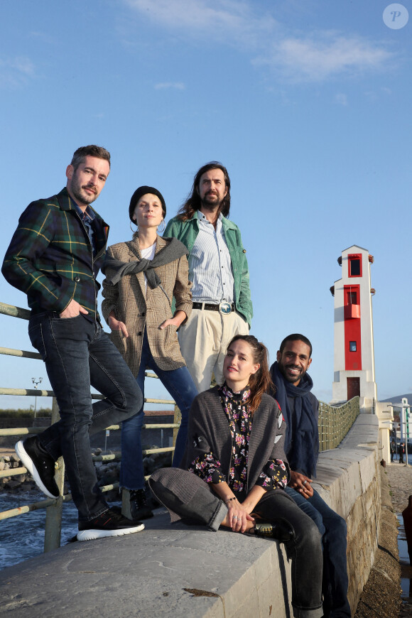 Exclusif - Xavier Legrand, président du jury, Marie Gillain, Clémence Poésy, Robin Coudert (Bob), Loup-Denis Elion - Rendez-vous avec les membres du jury du 7e Festival international du film de Saint-Jean-de-Luz le 5 octobre 2020.