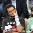 Amir Haddad et sa femme Lital - Célébrités dans les tribunes des internationaux de France de tennis de Roland Garros à Paris, France, le 9 juin 2019. © Jacovides-Moreau/Bestimage   