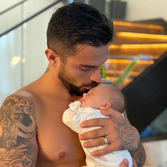 Julien Tanti comblé avec sa fille Angelina, le 20 septembre 2020