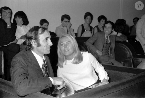 Archives - Charles Aznavour et sa femme Ulla Thorsell. En 1969