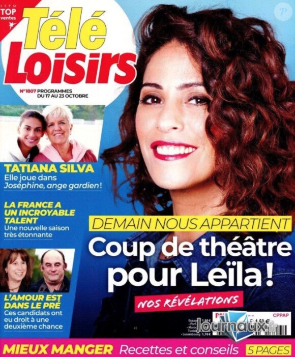 Retrouvez l'intervieux de Samira Lachhab dans le magazine Télé Loisirs, n° 1807 du 12 octobre 2020.