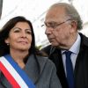 Exclusif - Anne Hidalgo, Maire de Paris et Pierre Aidenbaum, maire du 3e arrondissement - Inauguration de la place Pierre Kauffmann dans le 4e arrondissement de Paris, France. © Stéphane Lemouton / Bestimage