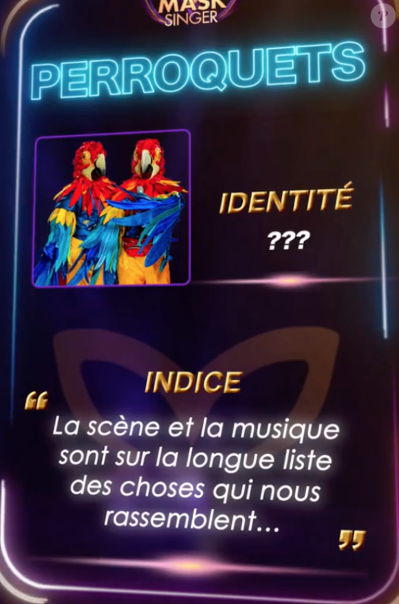 Le Perroquet, émission "Mask Singer" du 17 octobre 2020.