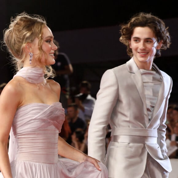 Lily-Rose Depp et Timothée Chalamet - Tapis rouge du film "The King" lors du 76ème festival international du film de Venise, la Mostra, le 2 septembre 2019. © Future-Image via ZUMA Press/Bestimage