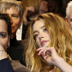Johnny Depp et sa femme Amber Heard - Première du film Black Mass (Strictly Criminal) lors du 72ème festival du film de Venise (la Mostra), le 4 septembre 2015.