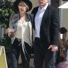 Exclusif -  Elon Musk et sa compagne Amber Heard vont déjeuner au Sweet Butter à Sherman Oaks le 11 juin 2017. © CPA / Bestimage