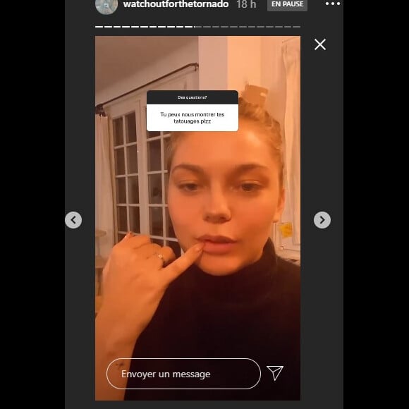 Louane dévoile ses tatouages sur Instagram. Le 15 octobre 2020.