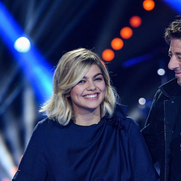 Exclusif - Louane Emera et Patrick Bruel - Emission "Un soir en direct avec Patrick Bruel" au Palais des Sports en l'honneur du chanteur pour ses 35 ans de carrière sur France 2, le 3 novembre 2018. © Perusseau-Gaffiot/Bestimage