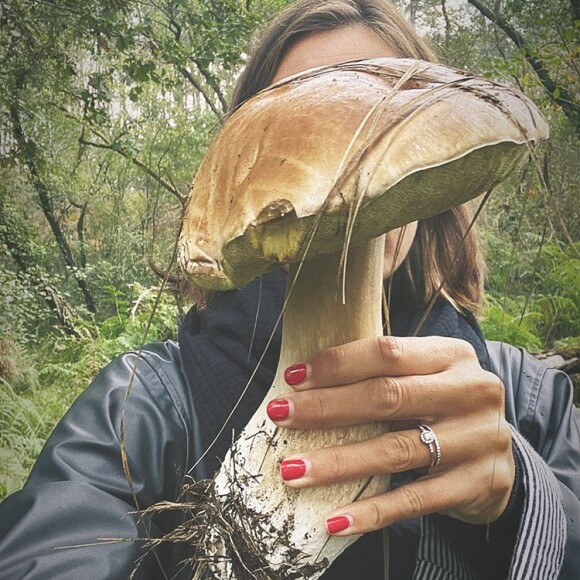 Laure Manaudou partage les cèpes de Jérémy Frérot le 16 octobre 2020 sur Instagram.
