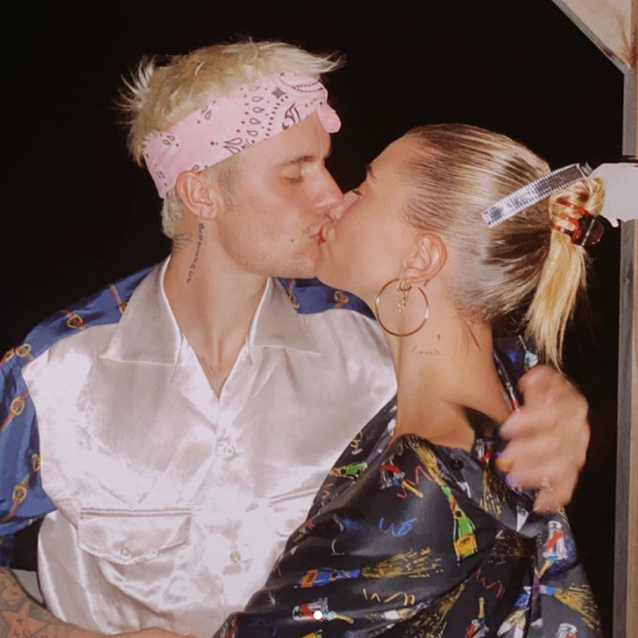 Hailey Baldwin et son mari Justin Bieber. Janvier 2020.