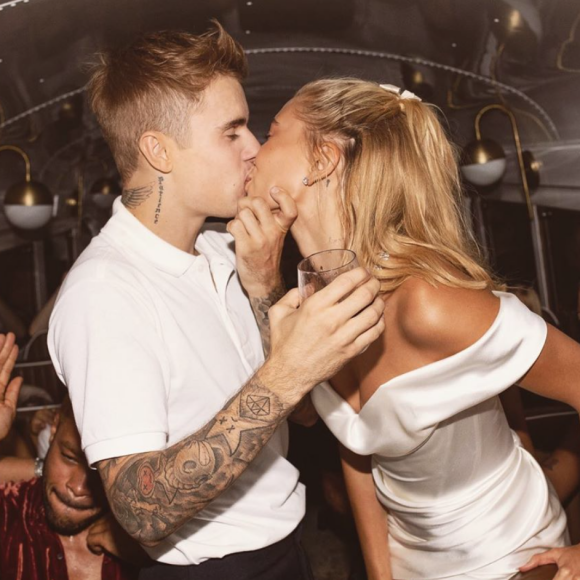 Hailey Baldwin et son mari Justin Bieber. Mars 2020.