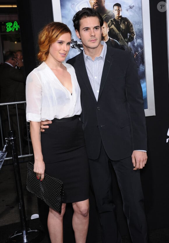 Rumer Willis et Jayson Blair - Premiere du film "G.I. Joe : Retaliation" a Los Angeles, le 28 mars 2013.