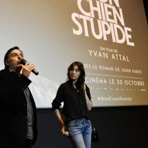 Yvan Attal et sa compagne Charlotte Gainsbourg durant la soirée d'ouverture de la 1ere éditon du Festival Ciné Roman à Nice le 23 octobre 2019. © Bruno Bebert/Bestimage