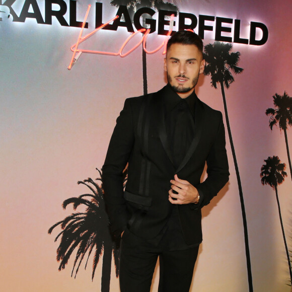 Baptiste Giabiconi - Cocktail pour le lancement de la collection capsule de Kaia Gerber avec Karl Lagerfeld "Karl Lagerfeld x Kaia" à la boutique Karl Lagerfeld dans le 7ème arrondissement à Paris, le 2 octobre 2018. © Denis Guignebourg/Bestimage