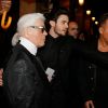 Exclusif - Karl Lagerfeld, Baptiste Giabiconi, Jean Roch - Soirée "Giabiconistyle.com opening" au Vip Room à Paris le 28 février 2015