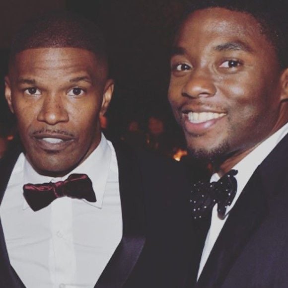 Jamie Foxx et Chadwick Boseman sur Instagram. Le 30 août 2020.